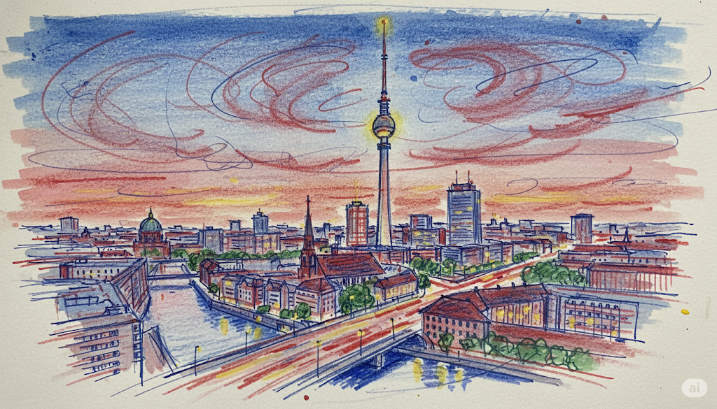 Germany city illustration